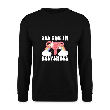 Rendez-vous à Roevember Shirt Gift Féminisme - Sweat-shirt Unisexe - noir - Devant - Alina (178cm) & Michal (187cm)