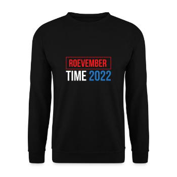 Roevember Time 2022 Shirt Gift - Unisex Sweatshirt - black - Front - Alina (178cm) & Michal (187cm)