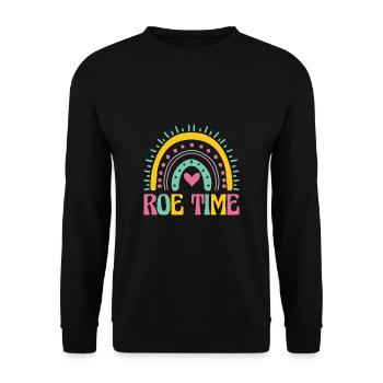 Roe Time Shirt Cadeau Roevember - Sweat-shirt Unisexe - noir - Devant - Alina (178cm) & Michal (187cm)