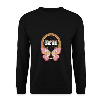 Roevember Vote Time Shirt Cadeau - Sweat-shirt Unisexe - noir - Devant - Alina (178cm) & Michal (187cm)