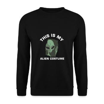 C’est mon cadeau de chemise de costume extraterrestre - Sweat-shirt Unisexe - noir - Devant - Alina (178cm) & Michal (187cm)