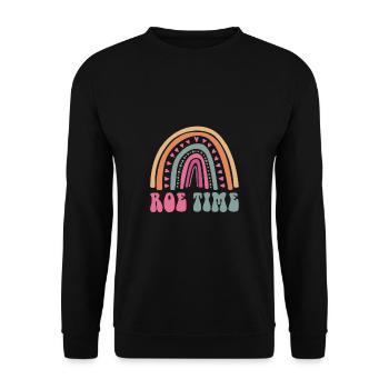 Roe Time Shirt Cadeau Roevember - Sweat-shirt Unisexe - noir - Devant - Alina (178cm) & Michal (187cm)