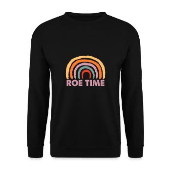 Roe Time Vintage Rétro Roevember - Sweat-shirt Unisexe - noir - Devant - Alina (178cm) & Michal (187cm)
