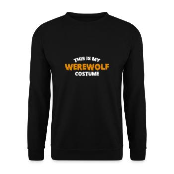 Ceci est ma chemise de costume de loup-garou Werwolf - Sweat-shirt Unisexe - noir - Devant - Alina (178cm) & Michal (187cm)