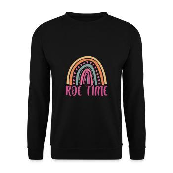 Roe Time Shirt Cadeau Roevember - Sweat-shirt Unisexe - noir - Devant - Alina (178cm) & Michal (187cm)