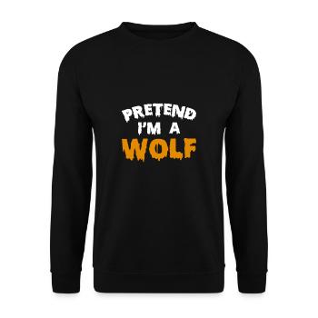 Pretend Im A Wolf Shirt Cadeau - Sweat-shirt Unisexe - noir - Devant - Alina (178cm) & Michal (187cm)