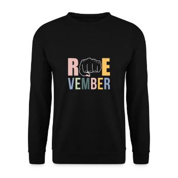 Roevember Chemise Vintage Rétro Cadeau - Sweat-shirt Unisexe - noir - Devant - Alina (178cm) & Michal (187cm)