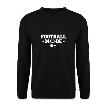 Mode Football sur le cadeau du maillot - Sweat-shirt Unisexe - noir - Devant - Alina (178cm) & Michal (187cm)