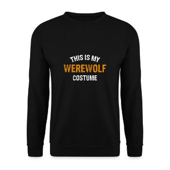 Ceci est ma chemise de costume de loup-garou Werwolf - Sweat-shirt Unisexe - noir - Devant - Alina (178cm) & Michal (187cm)