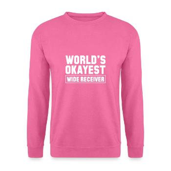 Cadeau de chemise De récepteur sauvage le plus acceptable au monde - Sweat-shirt Unisexe - rose - Devant