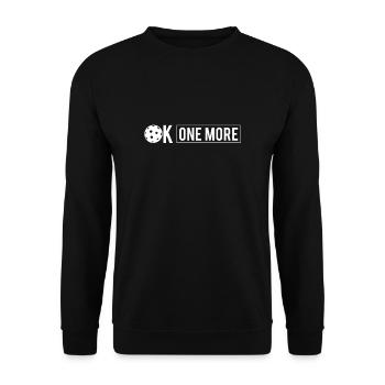 OK One More Pickleball - Unisex Sweatshirt - black - Front - Alina (178cm) & Michal (187cm)