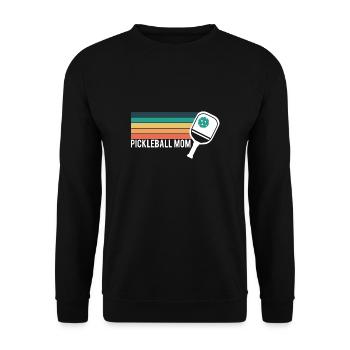 Pickleball Maman Maman Fête des Mères Maman Chemise - Sweat-shirt Unisexe - noir - Devant - Alina (178cm) & Michal (187cm)