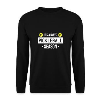 Its Always Pickleball Season - Unisex Sweatshirt - black - Front - Alina (178cm) & Michal (187cm)