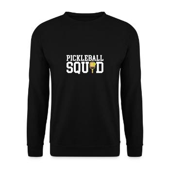 Pickleball Squad Gift Team Team - Unisex Sweatshirt - black - Front - Alina (178cm) & Michal (187cm)