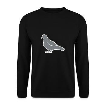 Grey Dove Shirt Gift - Unisex Sweatshirt - black - Front - Alina (178cm) & Michal (187cm)