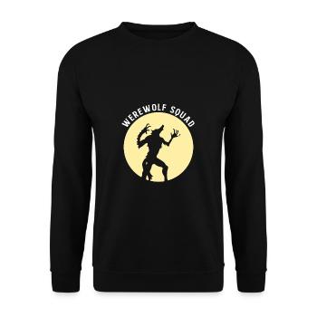 Werewolf Squad Werwolf Shirt Geschenk - Unisex Pullover - Schwarz - Vorne - Alina (178cm) & Michal (187cm)