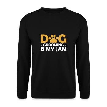 Le toilettage pour chien est ma chemise de confiture Coiffeur pour chien - Sweat-shirt Unisexe - noir - Devant - Alina (178cm) & Michal (187cm)