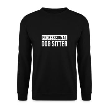 Professional Dog Sitter Shirt Gift Dogs - Sweat-shirt Unisexe - noir - Devant - Alina (178cm) & Michal (187cm)