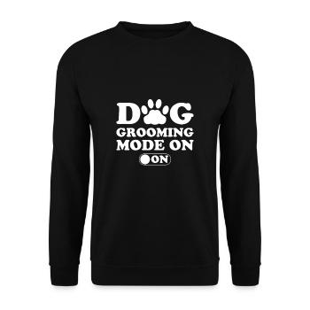 Dog Groomer Fashion On Shirt Gift - Unisex Sweatshirt - black - Front - Alina (178cm) & Michal (187cm)