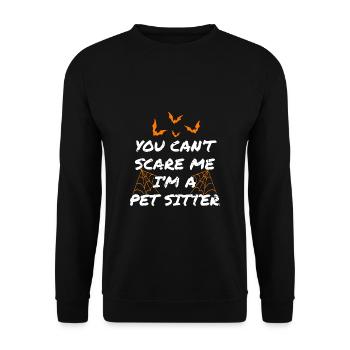 Tu ne peux pas me faire peur Je suis une chemise de gardienne d’animaux - Sweat-shirt Unisexe - noir - Devant - Alina (178cm) & Michal (187cm)