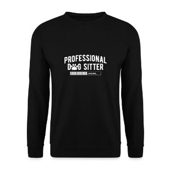 Professional Dog Sitter Shirt Gift Dogs - Sweat-shirt Unisexe - noir - Devant - Alina (178cm) & Michal (187cm)