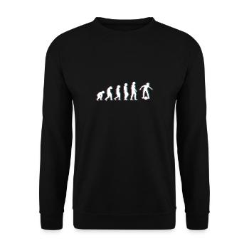 Evolution Onewheel Shirt Gift - Unisex Sweatshirt - black - Front - Alina (178cm) & Michal (187cm)
