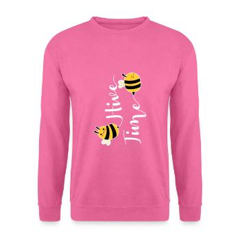 Hive Time Shirt Geschenk Imker Geschenk - Unisex Pullover - Pink - Vorne