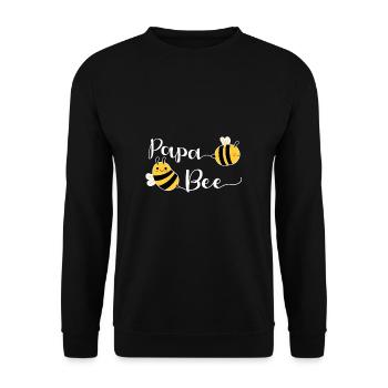 Papa Beekeeper Chemise Cadeau Père Day - Sweat-shirt Unisexe - noir - Devant - Alina (178cm) & Michal (187cm)