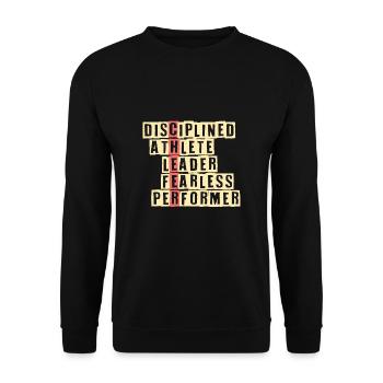 Cheer Shirt disant cadeau de pom-pom girl - Sweat-shirt Unisexe - noir - Devant - Alina (178cm) & Michal (187cm)