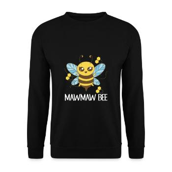 MawMaw Bee Shirt Gift Mama Beekeeper - Unisex Sweatshirt - black - Front - Alina (178cm) & Michal (187cm)