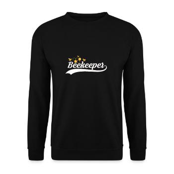 Beekeeper Shirt Geschenk Imker - Unisex Pullover - Schwarz - Vorne - Alina (178cm) & Michal (187cm)