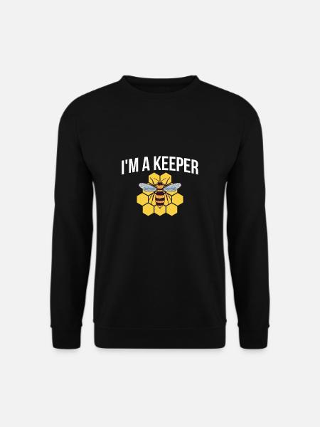 Im A Keeper Biene Shirt Geschenk - Unisex Pullover - Schwarz