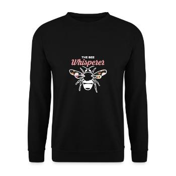 The Bee Whisperer Shirt Gift Beekeeper - Unisex Sweatshirt - black - Front - Alina (178cm) & Michal (187cm)
