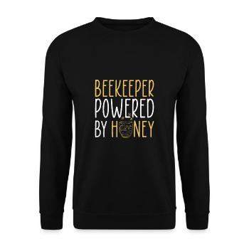Beekeeper Powered By Honey Shirt - Unisex Pullover - Schwarz - Vorne - Alina (178cm) & Michal (187cm)