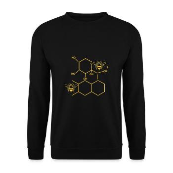 Periodic Table Beekeeper Shirt Chemical Formula - Unisex Sweatshirt - black - Front - Alina (178cm) & Michal (187cm)