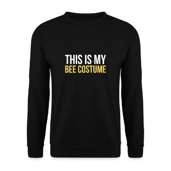 This Is My Bee Costume Shirt Gift Beekeeper - Unisex Sweatshirt - black - Front - Alina (178cm) & Michal (187cm)