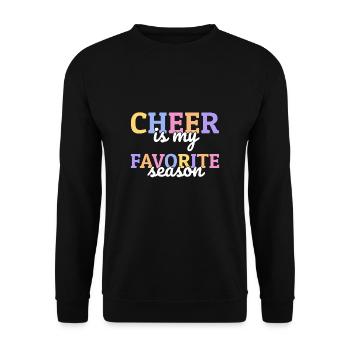 Cheer est mon cadeau de chemise de saison préféré - Sweat-shirt Unisexe - noir - Devant - Alina (178cm) & Michal (187cm)