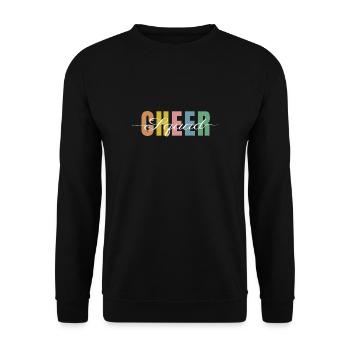 Cheer Squad Cheerleader Team Gift - Unisex Sweatshirt - black - Front - Alina (178cm) & Michal (187cm)
