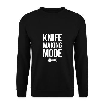 Mode de fabrication de couteaux sur chemise - Sweat-shirt Unisexe - noir - Devant - Alina (178cm) & Michal (187cm)