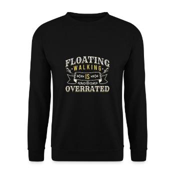 La marche flottante est surfaite chemise onewheel - Sweat-shirt Unisexe - noir - Devant - Alina (178cm) & Michal (187cm)