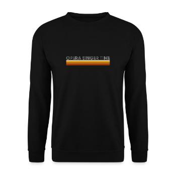 Opera Singer Time Shirt Geschenk - Unisex Pullover - Schwarz - Vorne - Alina (178cm) & Michal (187cm)