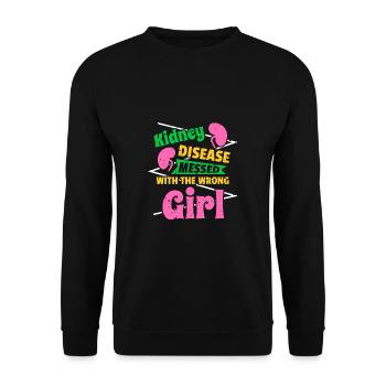 Dialysis Squad Shirt Gift - Unisex Sweatshirt - black - Front - Alina (178cm) & Michal (187cm)