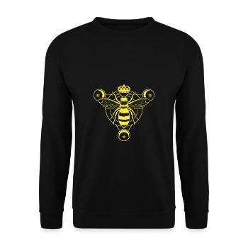 Bee Beekeeper Shirt Gift - Unisex Sweatshirt - black - Front - Alina (178cm) & Michal (187cm)