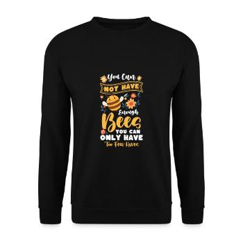 Beekeeper Shirt Gift Bees - Unisex Sweatshirt - black - Front - Alina (178cm) & Michal (187cm)