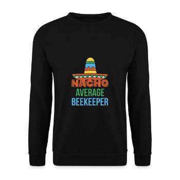 Nacho Average Beekeeper Shirt - Unisex Pullover - Schwarz - Vorne - Alina (178cm) & Michal (187cm)