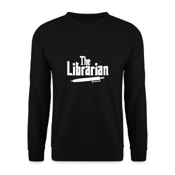 The Librarian Shirt Gift - Unisex Sweatshirt - black - Front - Alina (178cm) & Michal (187cm)