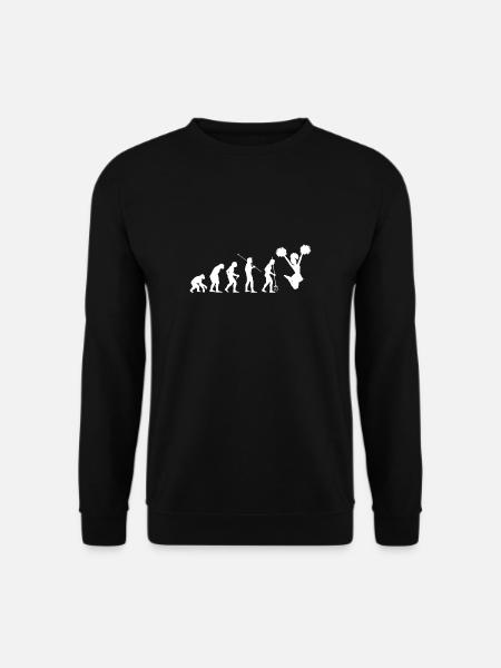 Evolution Cheerleader Shirt Gift - Unisex Sweatshirt - black