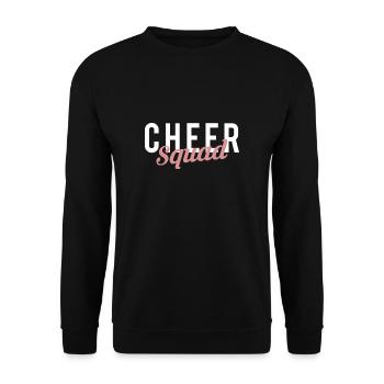 Cheer Squad Shirt Gift - Unisex Sweatshirt - black - Front - Alina (178cm) & Michal (187cm)