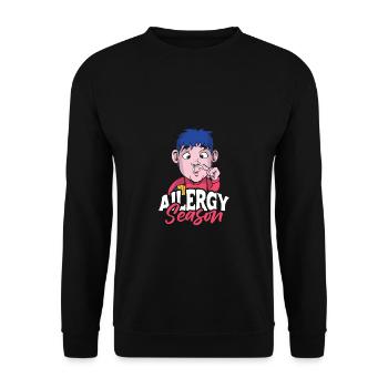 Cadeau de chemise de saison des allergies - Sweat-shirt Unisexe - noir - Devant - Alina (178cm) & Michal (187cm)