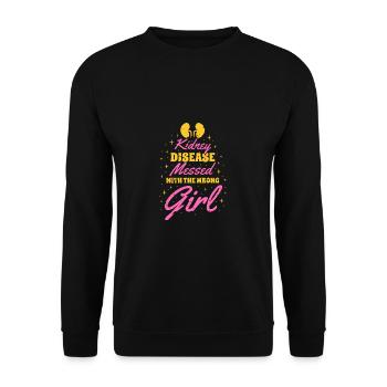 Gift Nurse - Unisex Sweatshirt - black - Front - Alina (178cm) & Michal (187cm)